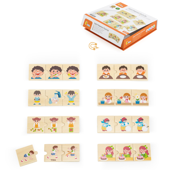 Ensemble de Puzzles Logiques (Activités Quotidiennes)