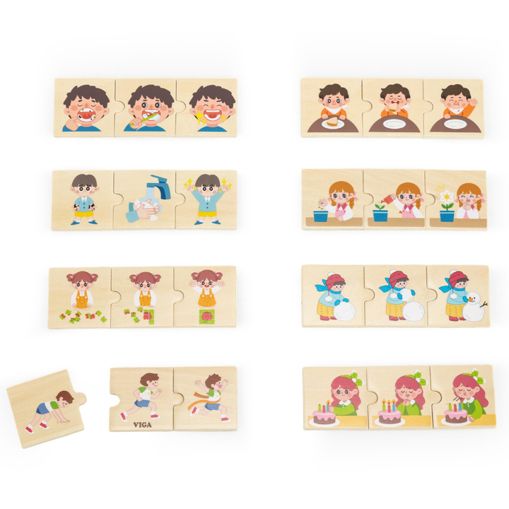 Ensemble de Puzzles Logiques (Activités Quotidiennes)