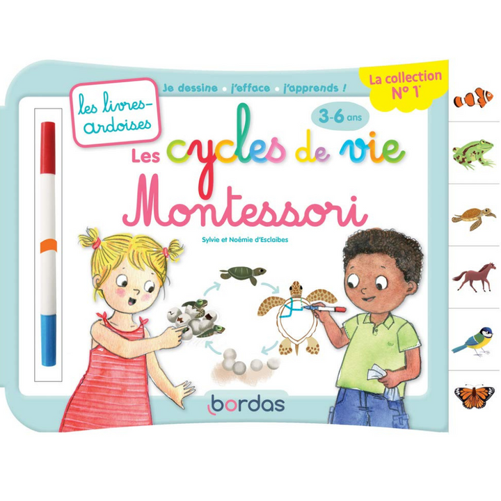 Les livres-ardoises - Les Cycles de vie Montessori