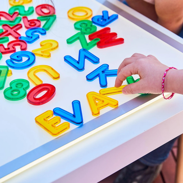 Lot de 26 lettres translucides en Majuscule