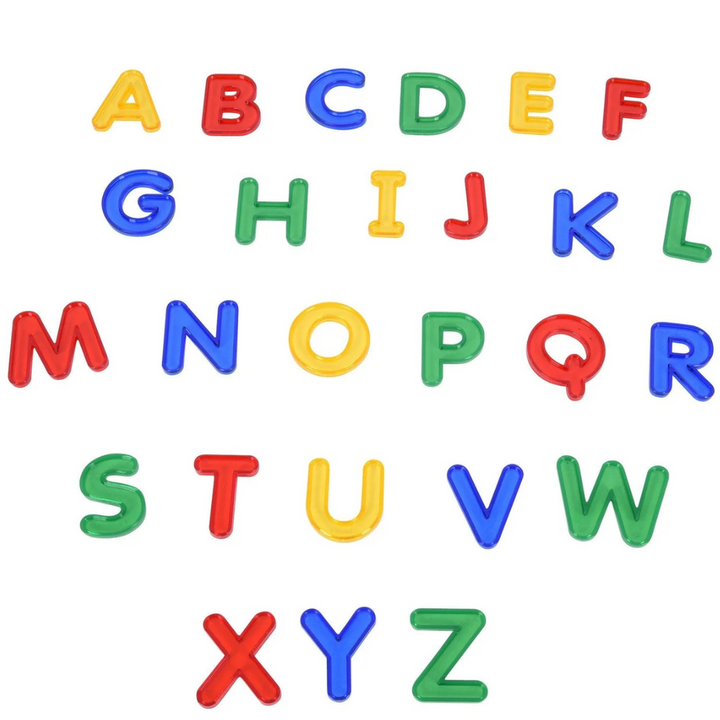 Lot de 26 lettres translucides en Majuscule