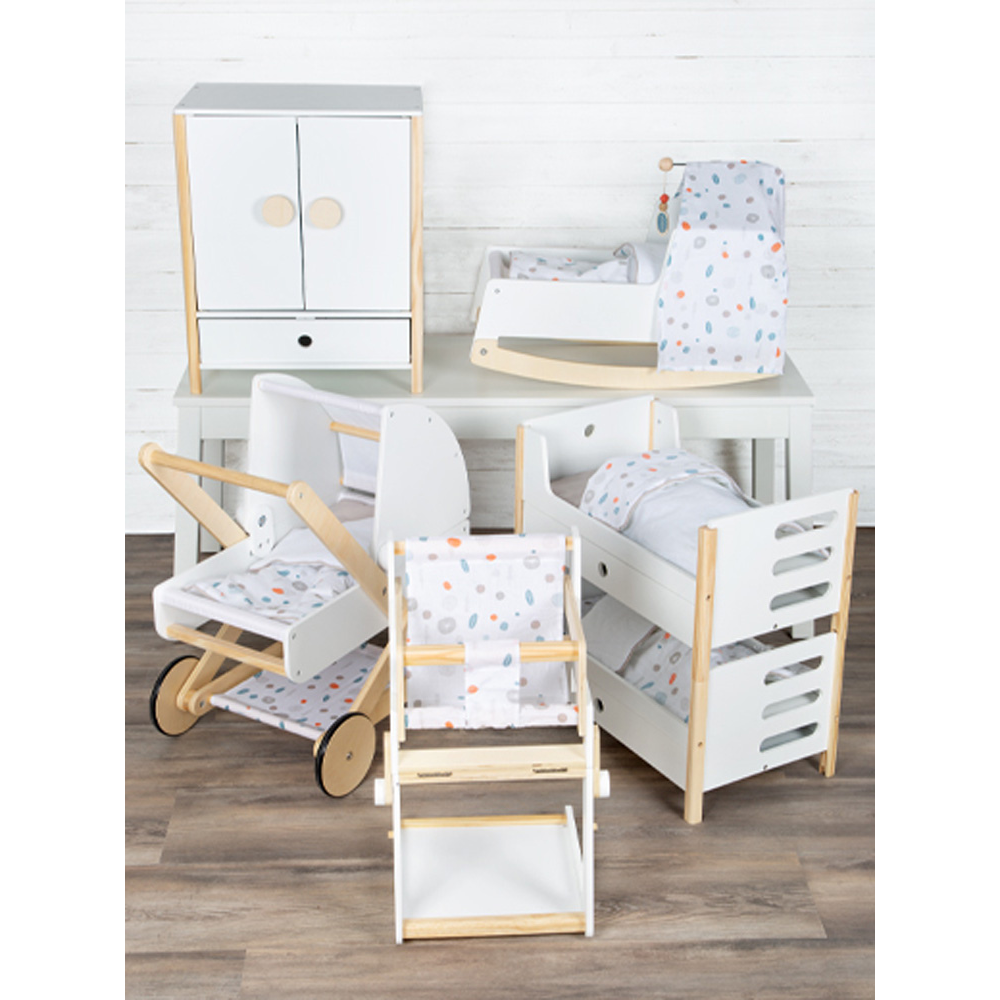 Small Foot Lit en bois Little Button - Berce pour poupées Small Foot Lit en bois Little Button - Berce pour poupées