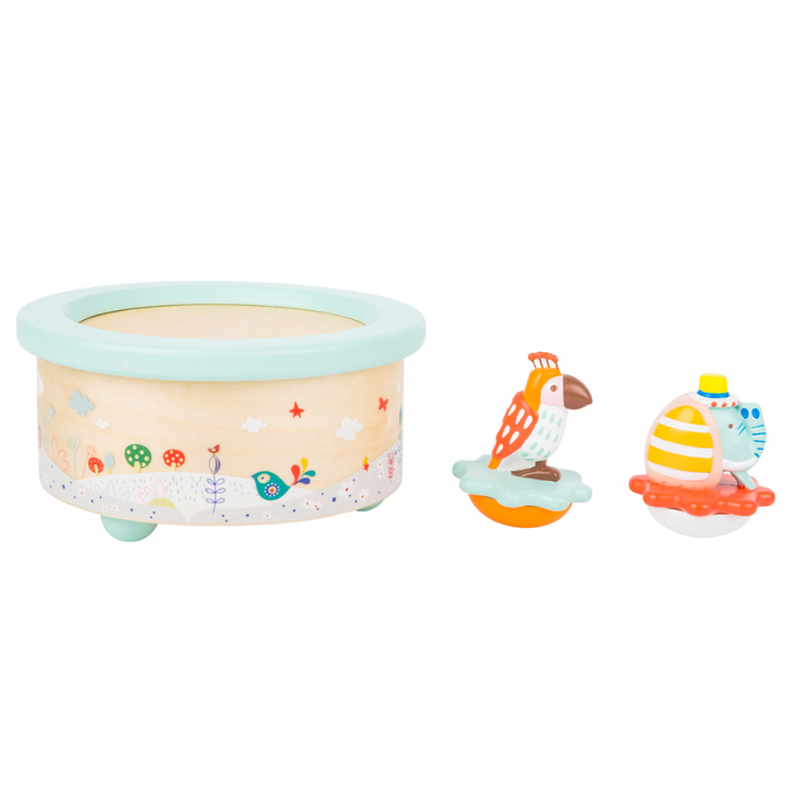 Eveil-montessori-maroc-Boite-a-musique-Perroquet-et-Elephant_5