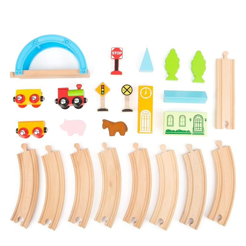 Chemin de fer en bois Ville et campagne