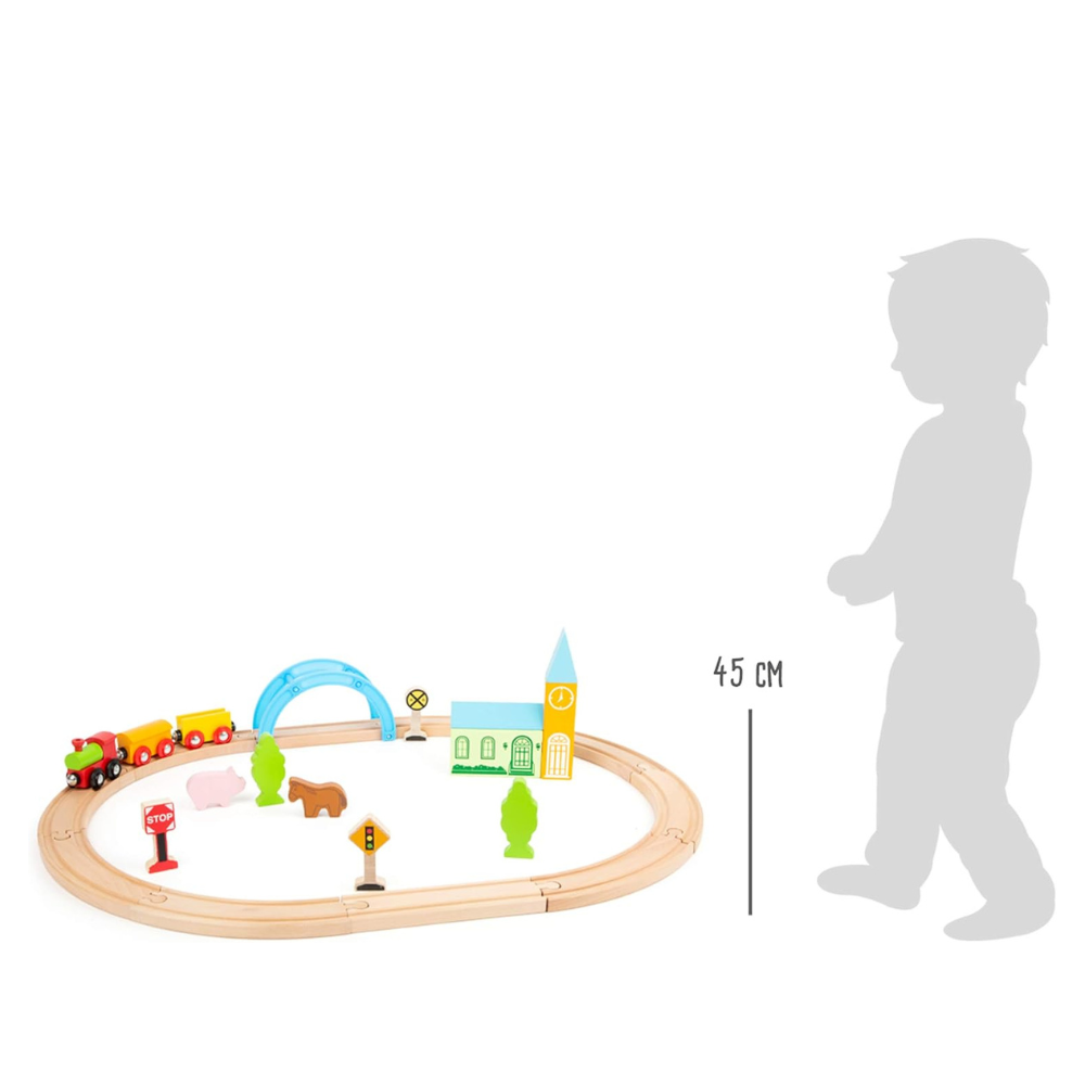 Chemin de fer en bois Ville et campagne