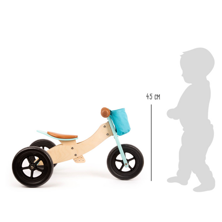 Draisienne et Tricycle Maxi Turquoise