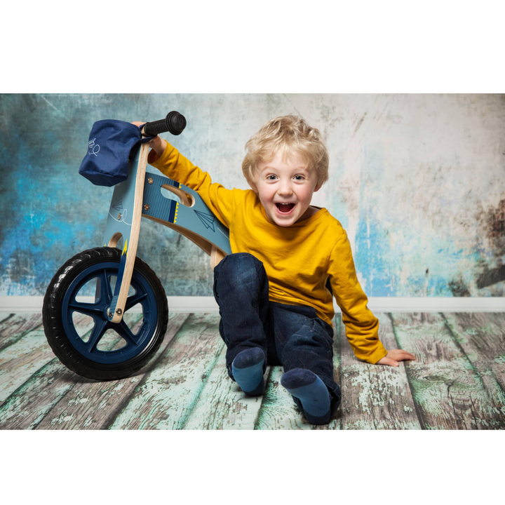 Draisienne Avion Bleu