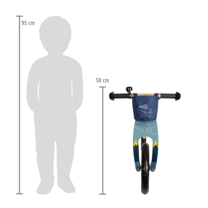 Draisienne Avion Bleu