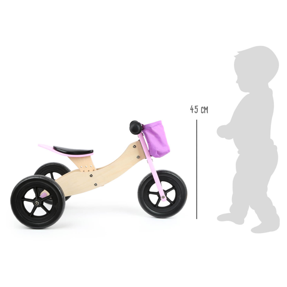 Draisienne et Tricycle Maxi Rose