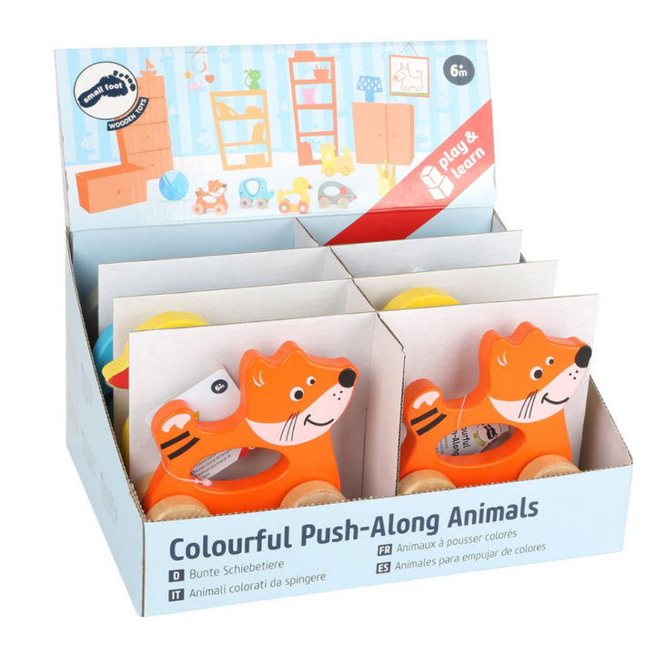 Jouets D'éveil sur Roues en Bois Robuste (Vendu à l'unité)