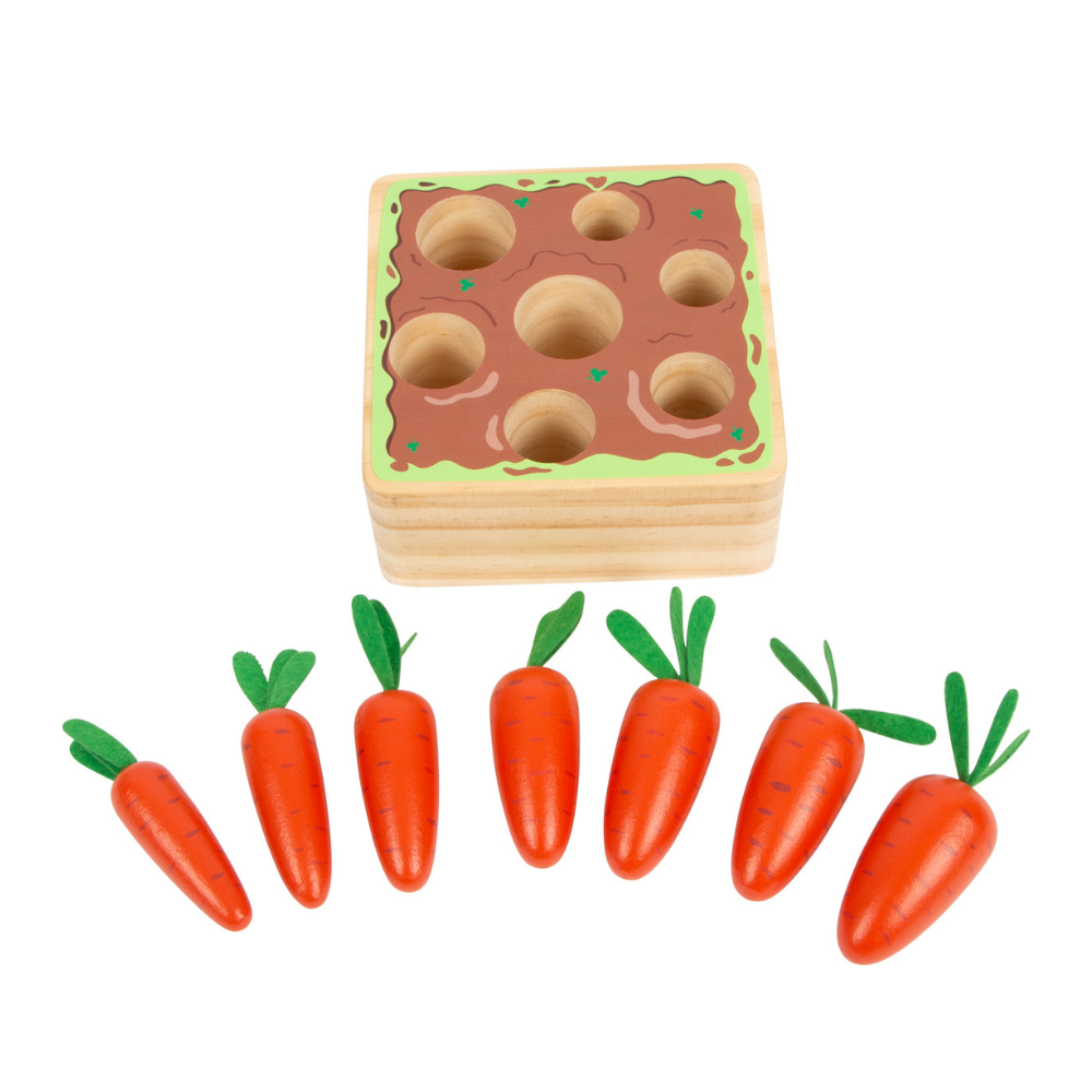 Jeu à enficher carottes
