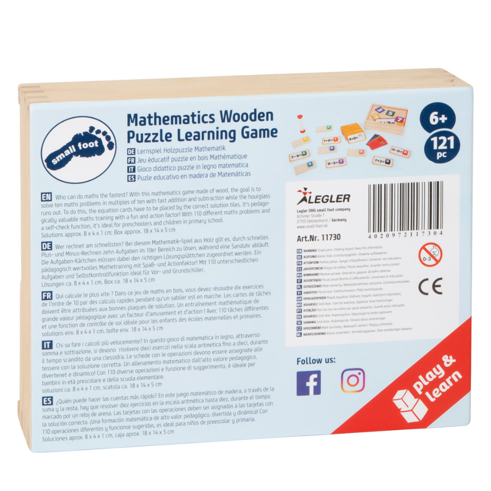 Jouet éducatif Maths Puzzle en bois