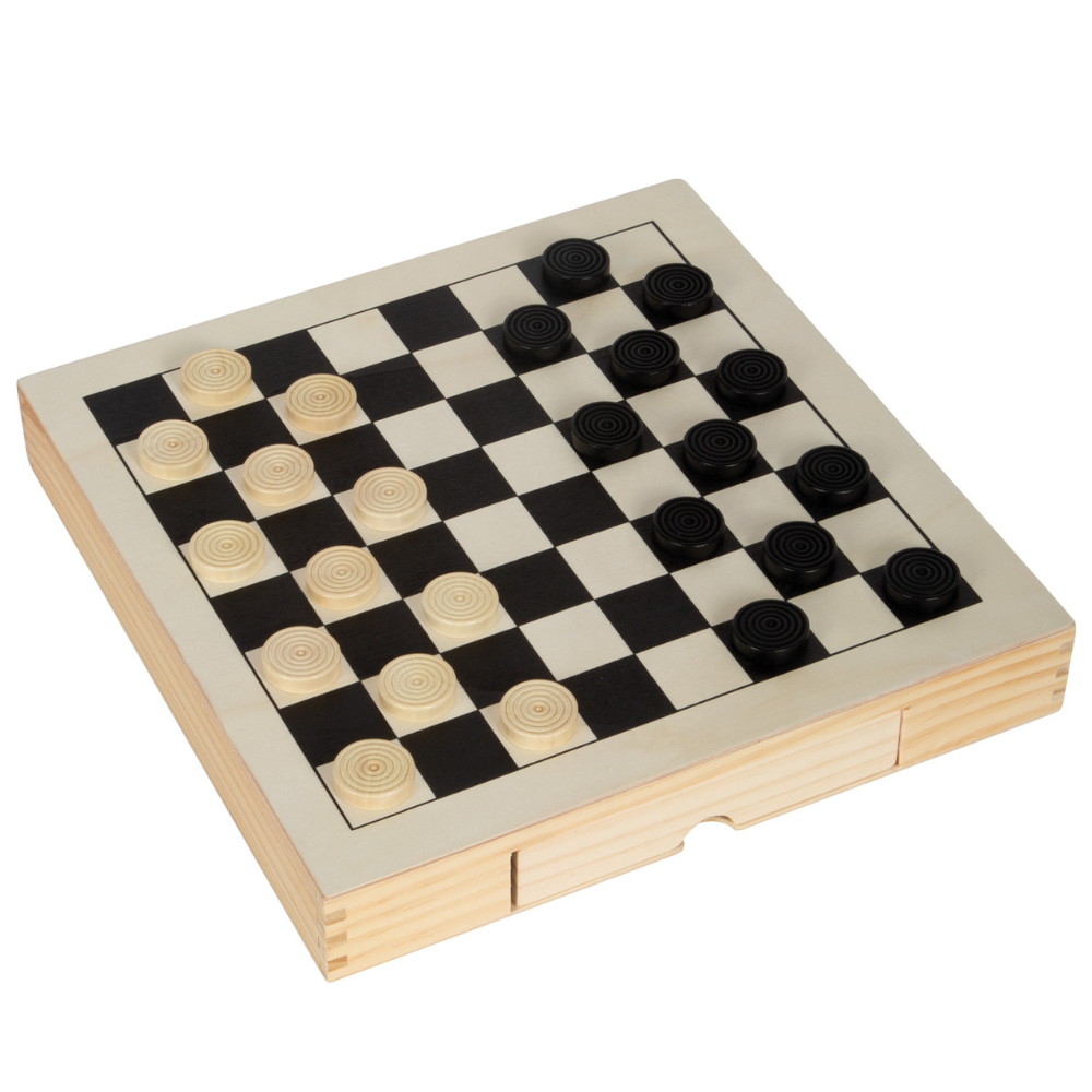 Kit de jeux Echecs, dames & jeu du moulin