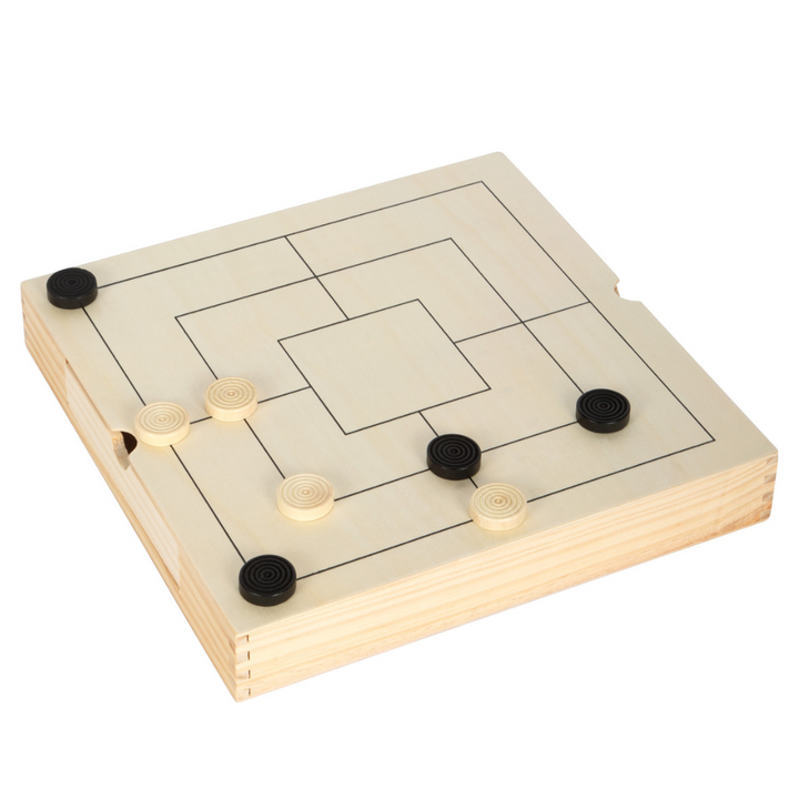 Kit de jeux Echecs, dames & jeu du moulin