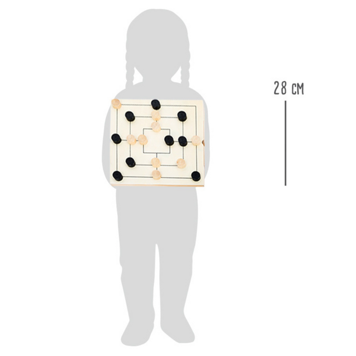 Kit de jeux Echecs, dames & jeu du moulin