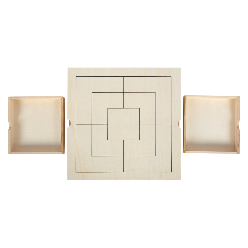 Kit de jeux Echecs, dames & jeu du moulin