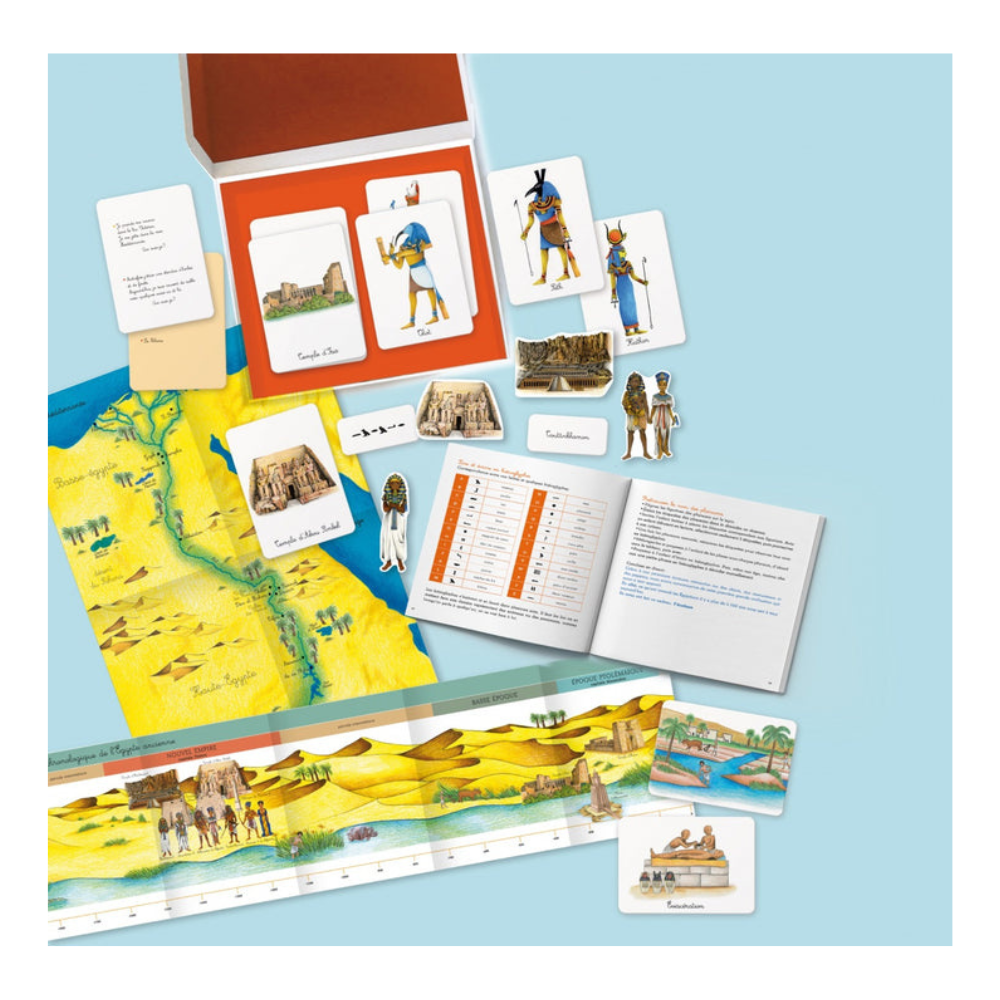 Mon coffret Montessori : L'Egypte ancienne - Dès 5 ans