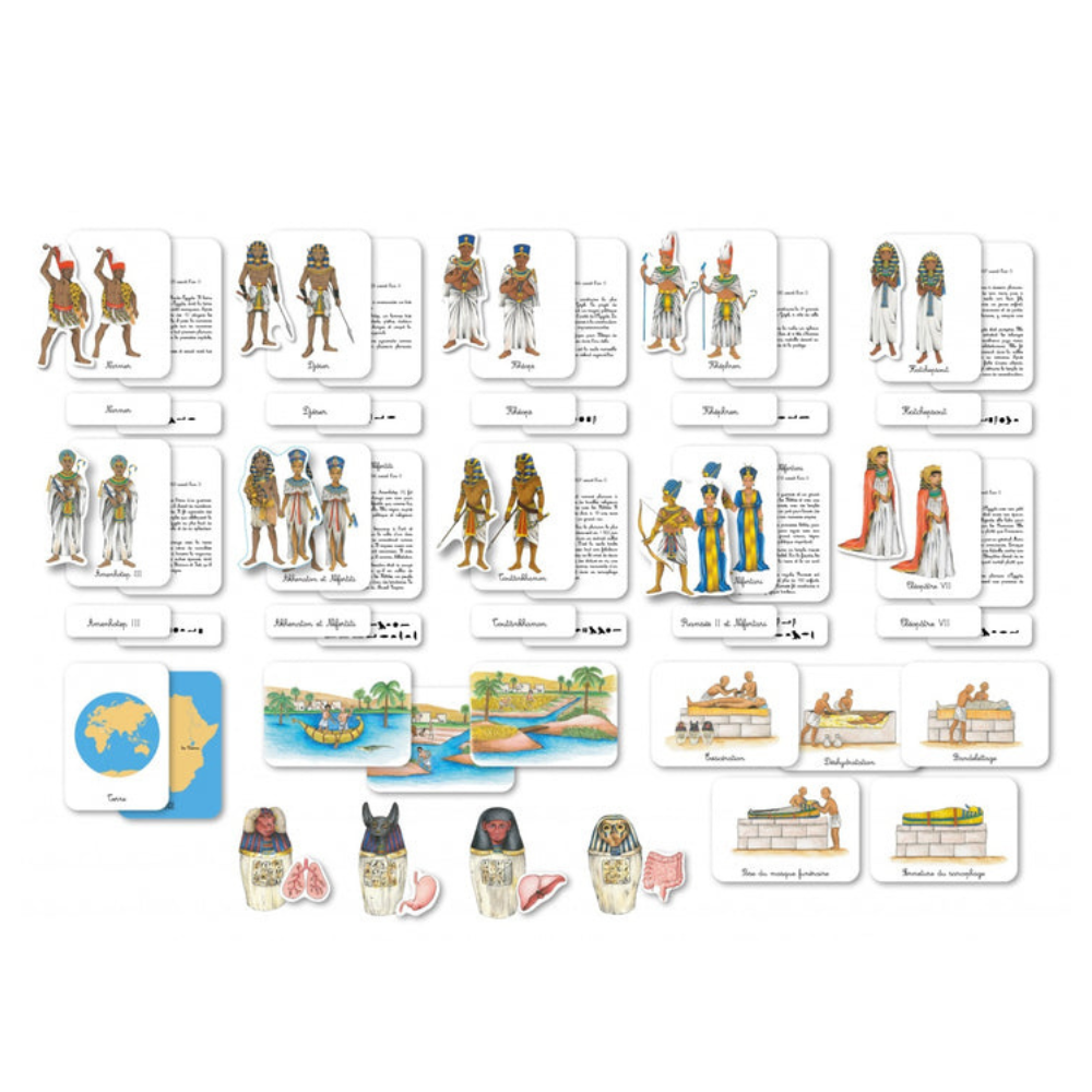 Mon coffret Montessori : L'Egypte ancienne - Dès 5 ans