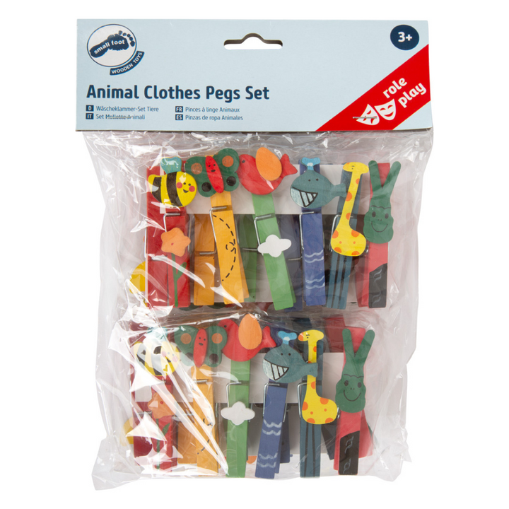 Pinces à linge Animaux - 24 pinces