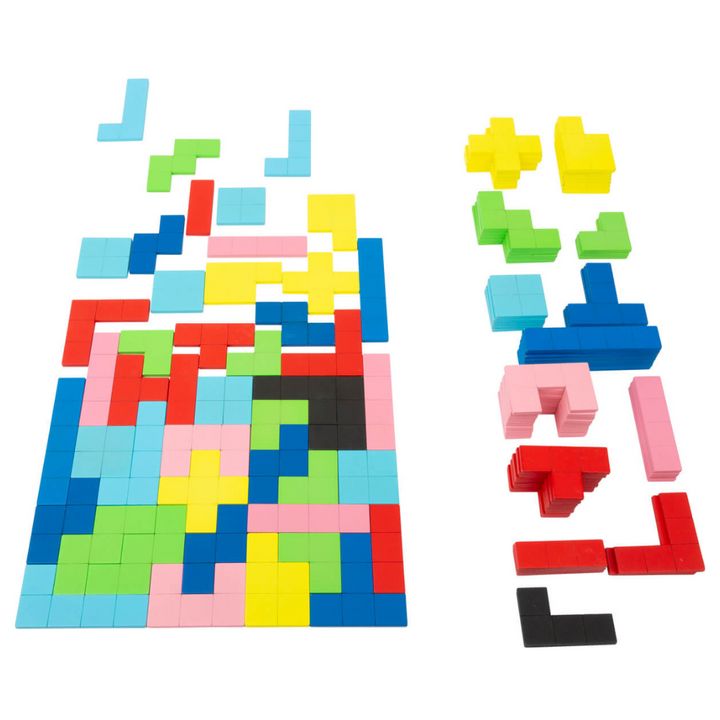 Puzzle Tetris en bois Formes géométriques