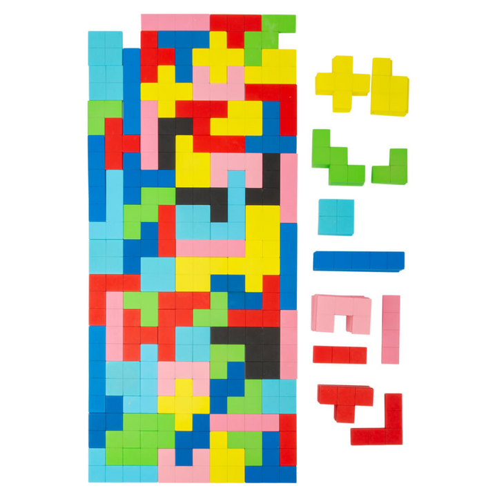 Puzzle Tetris en bois Formes géométriques