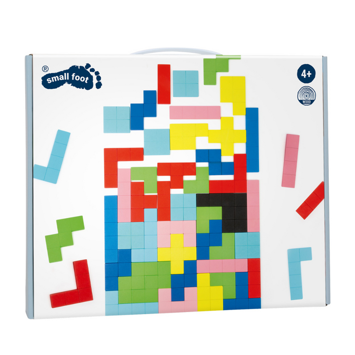 Puzzle Tetris en bois Formes géométriques