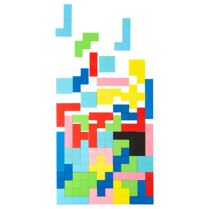 Puzzle Tetris en bois Formes géométriques