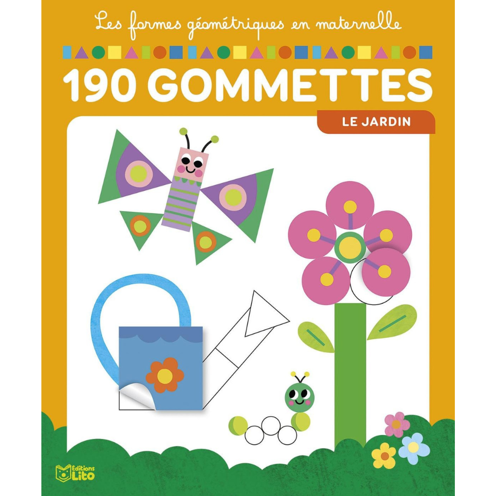 Le jardin – 190 Gommettes – Les formes géométriques en maternelle - 1 - Eveil Montessori Maroc