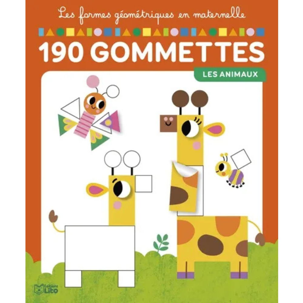 Les Animaux – 190 Gommettes – Les formes géométriques en maternelle - 1 - Eveil Montessori Maroc