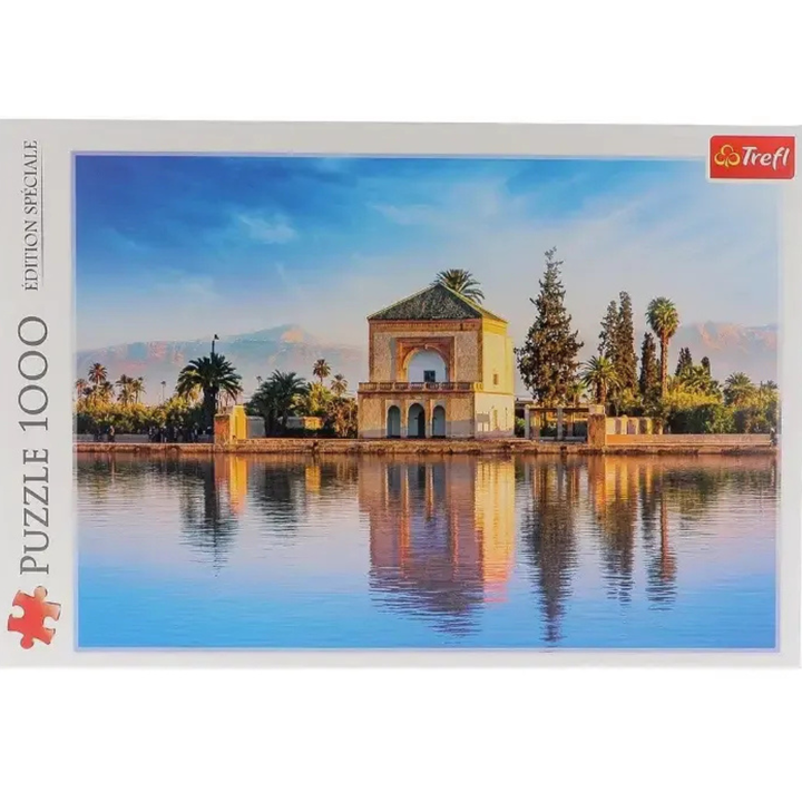 Puzzle Trefl – Pavillon de la Ménara, Marrakech – Édition Spéciale – 1000 pièces - 1 - Eveil Montessori Maroc