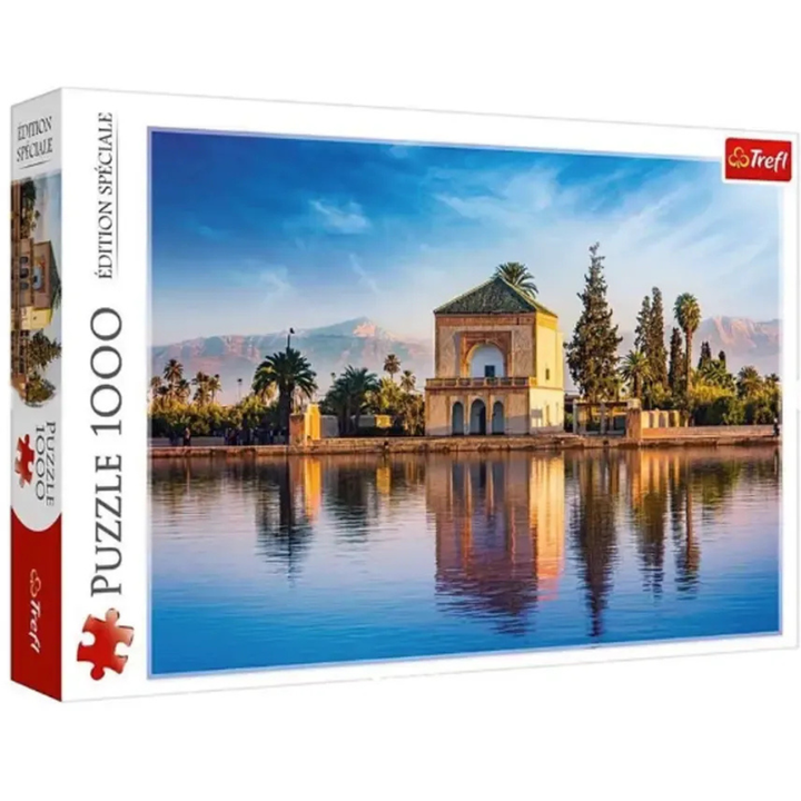 Puzzle Trefl – Pavillon de la Ménara, Marrakech – Édition Spéciale – 1000 pièces - 2 - Eveil Montessori Maroc