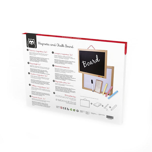 Ardoise en bois 3en1