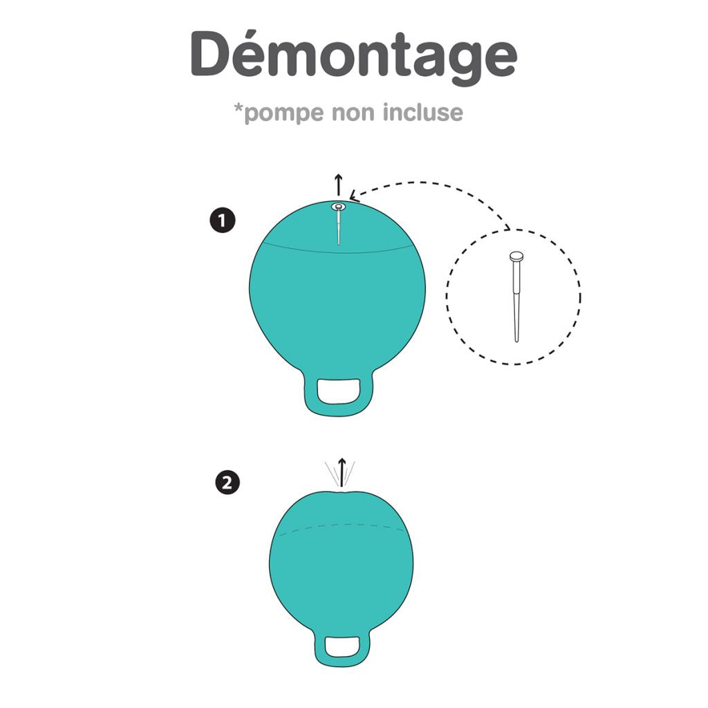Ballon sauteur XXL - 55 cm - Bleu