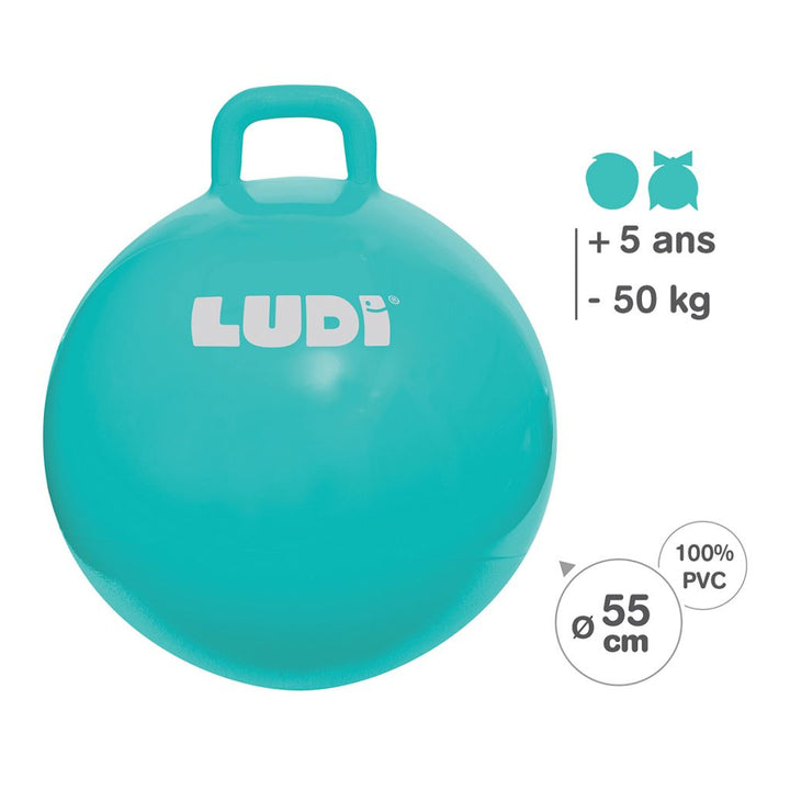 Ballon sauteur XXL - 55 cm - Bleu