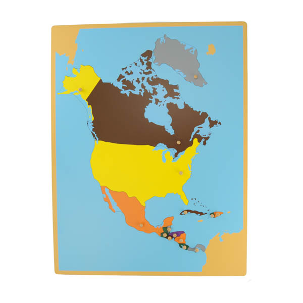 Carte du puzzle de l'Amérique du Nord