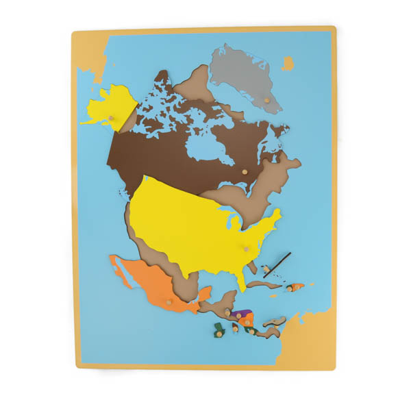 Carte du puzzle de l'Amérique du Nord