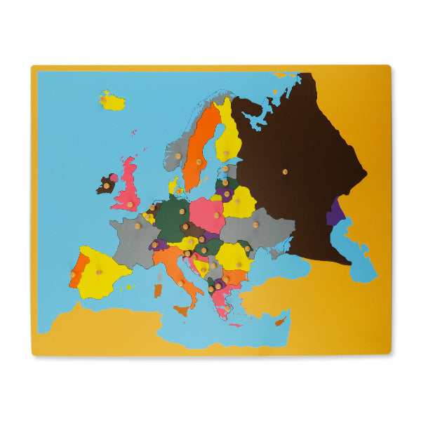 Carte du puzzle de l'Europe