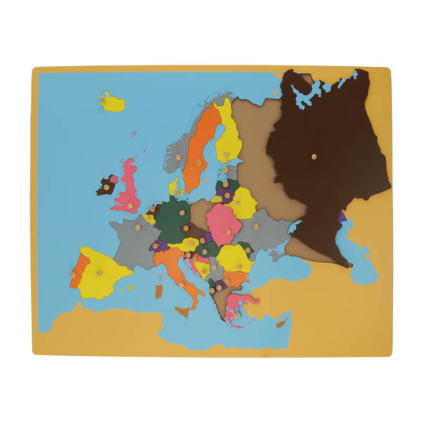 Carte du puzzle de l'Europe