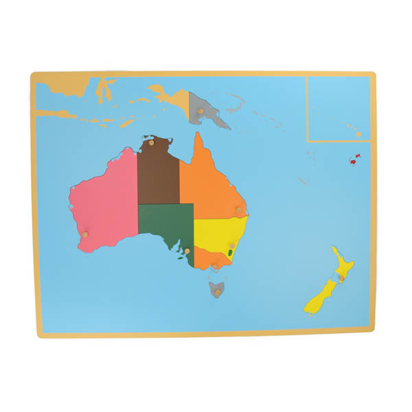 Carte du puzzle de l'Océanie