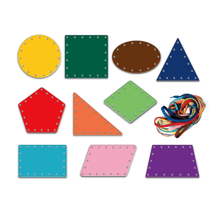 Des formes et des lacets - Montessori