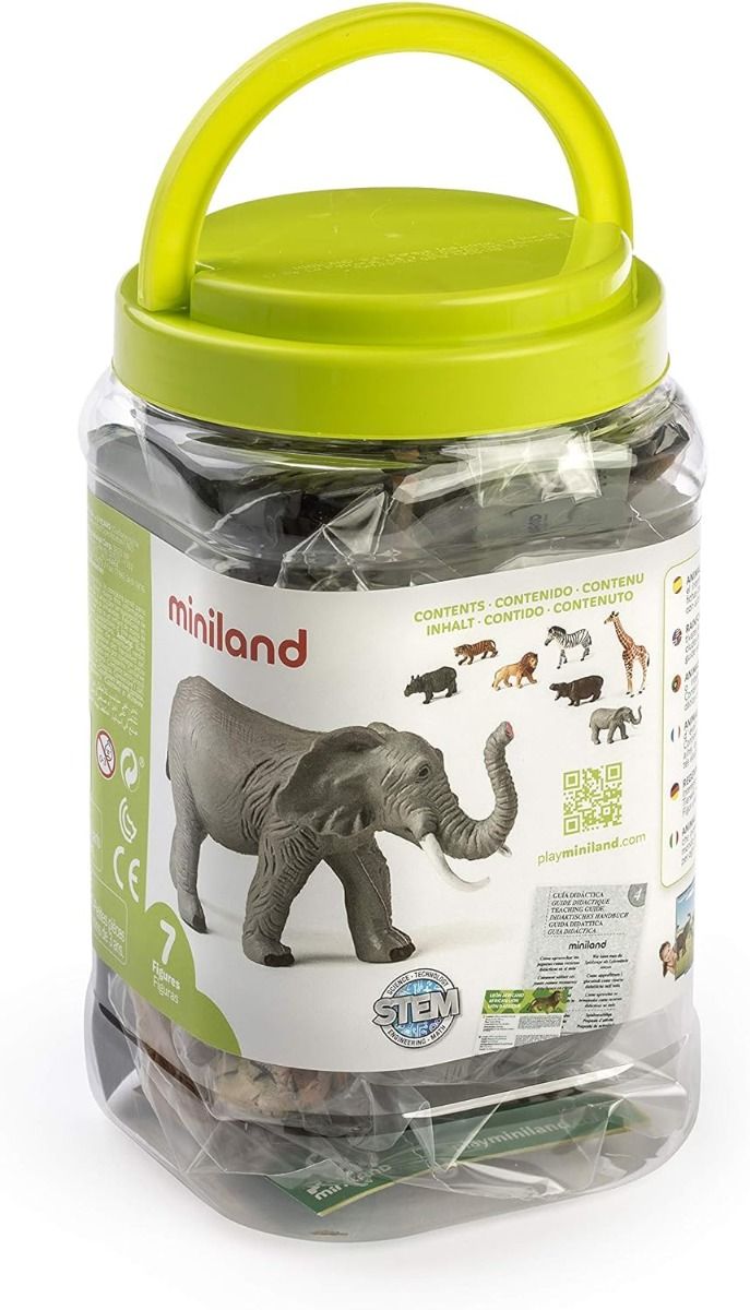 Figurines Animaux de la Jungle 7 Unités