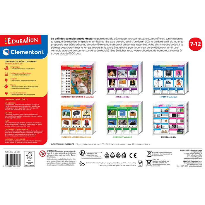 Le défi des connaissances Master