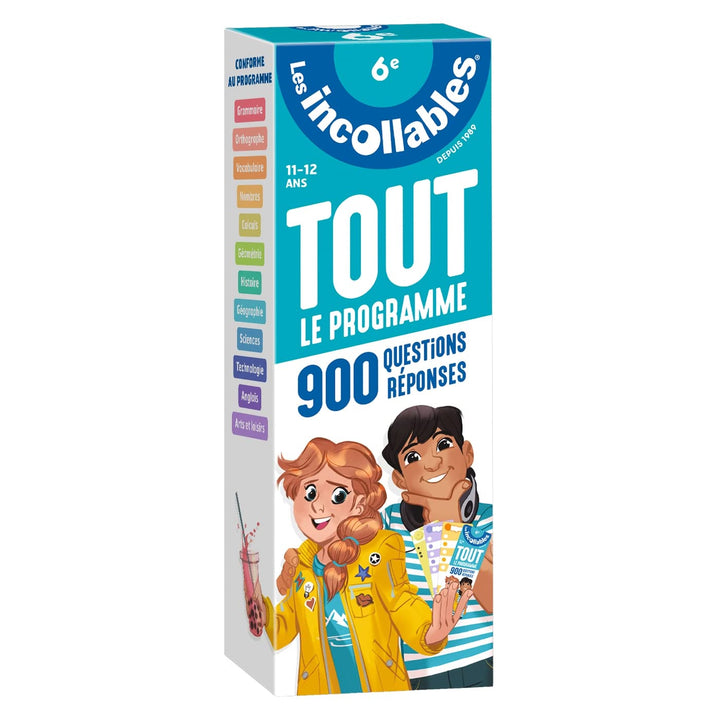 Les Incollables : Tout le programme 6e - 900 questions réponses