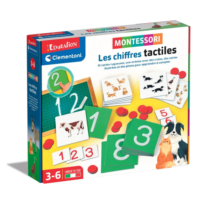 Les chiffres tactiles Montessori