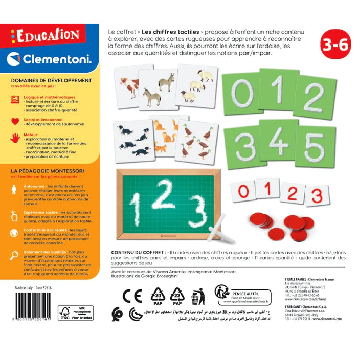 Les chiffres tactiles Montessori