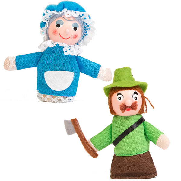 Marionnettes à doigts Le Petit Chaperon Rouge 11 cm