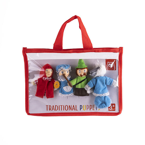 Marionnettes à doigts Le Petit Chaperon Rouge 11 cm