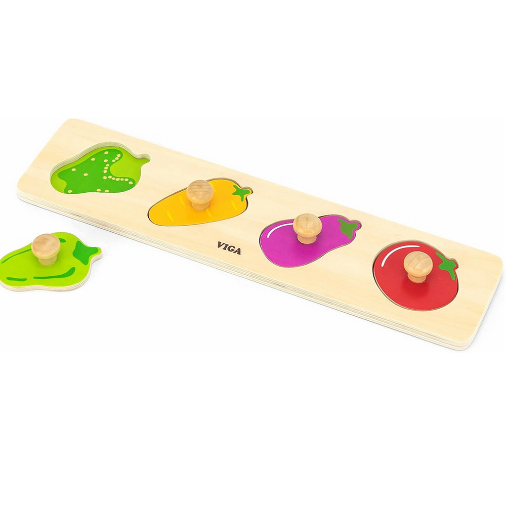 Puzzle 4 légumes | EVEIL MONTESSORI