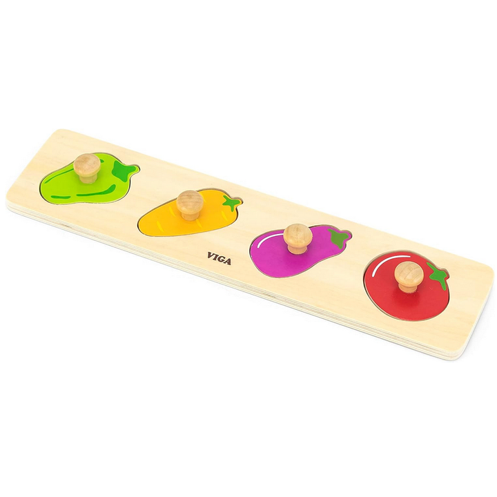Puzzle 4 légumes | EVEIL MONTESSORI