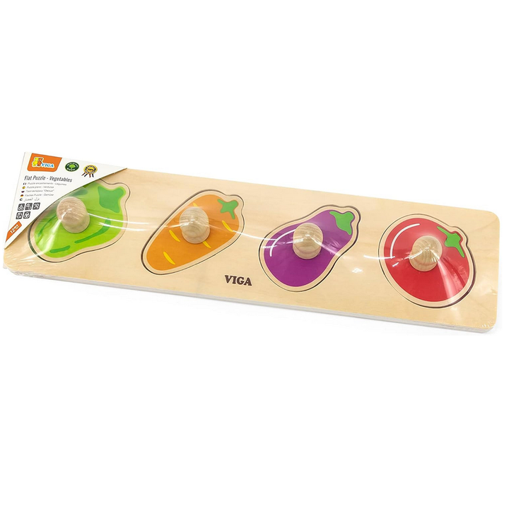 Puzzle 4 légumes | EVEIL MONTESSORI